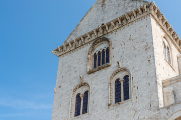 Like a white ship in the middle of the sea. Trani, cathedral of San Nicola Pellegrino. Puglia. Italy
