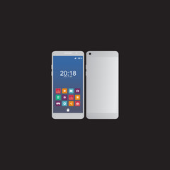 Fototapeta premium Smart phone icon design illustration vector template
