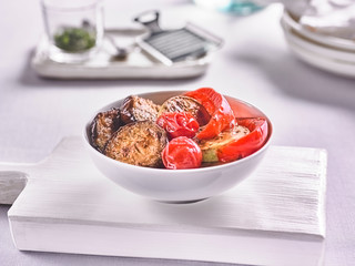 grilled vegetables on a plate