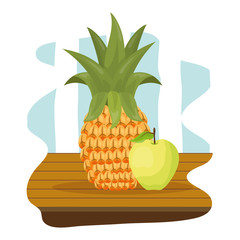 tropical fruits design