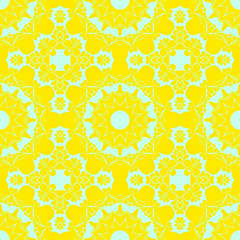 Yellow summer beauty color flat pattern