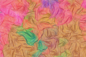 Abstract impressionism massive brush strokes on canvas background. Art design pattern for decorate print products as poster, invitation, cards or banner and web graphic work. Colorful stylish texture