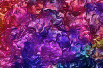 Abstract impressionism massive brush strokes on canvas background. Art design pattern for decorate print products as poster, invitation, cards or banner and web graphic work. Colorful stylish texture