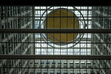 Den Haag, Netherlands, , a tall glass building