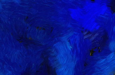 Abstract impressionism background painting in Vincent Van Gogh style. Interior wall art decor print. Colorful creative texture with watercolor splashes and oil elements. Digital contemporary design.