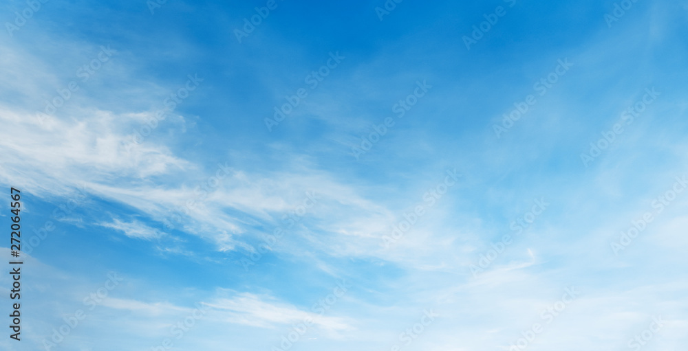 Wall mural white cloud with blue sky background