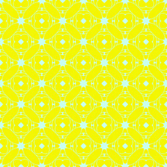 Yellow floral flat beauty pattern