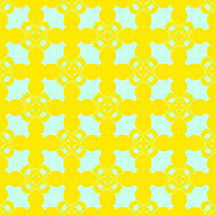 Spring yellow geometric abstract pattern