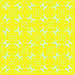 Spring yellow geometric abstract pattern