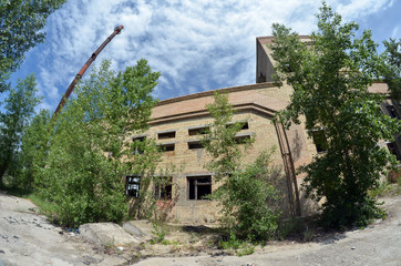 Ghost town in Eastern Europe