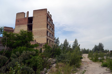 Ghost town in Eastern Europe
