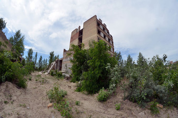 Ghost town in Eastern Europe