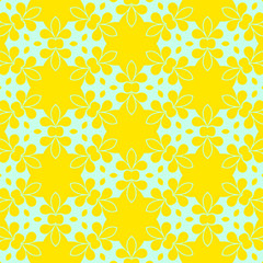 Spring yellow geometric abstract pattern