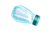 Vector illustration of bottle  and salt icon. Set of bottle  and pack  stock symbol for web.