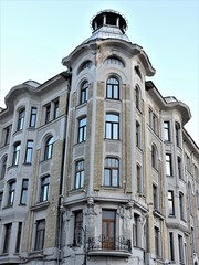 Fototapeta na wymiar old building in moscow