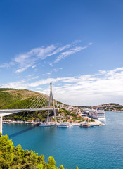 Franjo Tudman bridge in Dubrovnik, Croatia