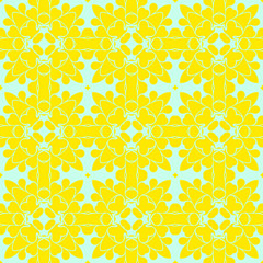 Yellow beautiful floral pattern , spring texture