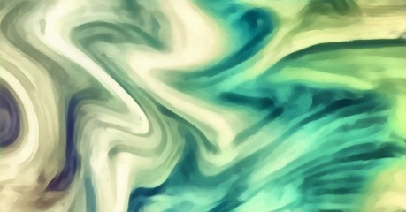 Conceptual flow watercolor background. Beautiful wavy dynamic artwork. Little silk texture effect. Soft strokes of paint. Marbled elements decoration