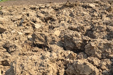 background with texture of ploughed land