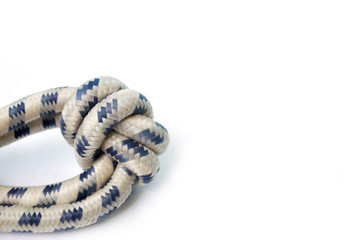 Elastic strap on white background.