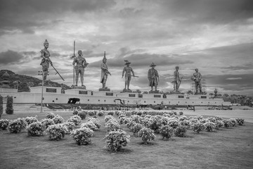 Rajabhakti Park, the Great seven kings in monument in Hua Hin district - Prachuap Khiri Khan, Thailand