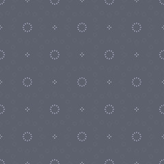 Grey floral pattern with beautiful geometric floral  form