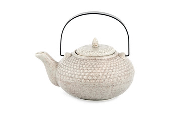 ceramic teapot with handle