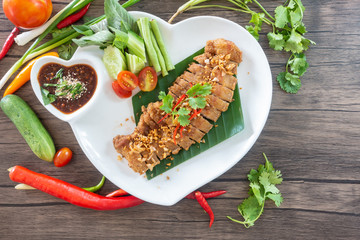 Grilled Pork with Thai Spicy Sauce