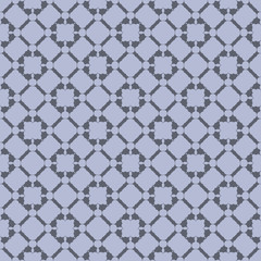 Fototapeta premium Grey floral pattern with beautiful geometric floral form