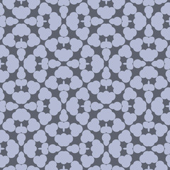 Grey floral pattern with beautiful geometric floral  form