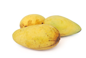 Mango Luck Anan on white background.(with Clipping Path).;