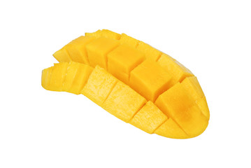 Mango Luck Anan on white background.(with Clipping Path).;