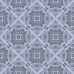 Grey floral geometric pattern with beautiful form