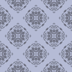 Grey floral geometric pattern with beautiful form