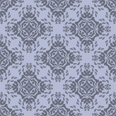 Grey floral geometric pattern with beautiful form