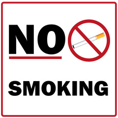 no smoking sign isolated on white background. Vector EPS 