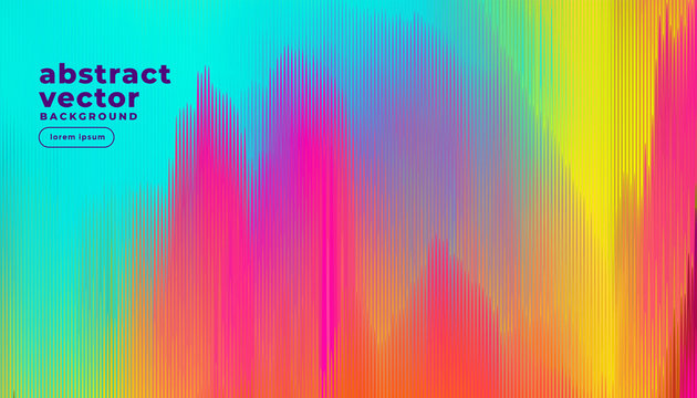 Colorful Glitch Lines Abstract Background