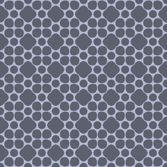 Grey monochrome floral abstract geometric pattern