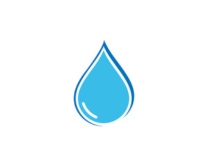 Water Drop Logo template vector icon illustration