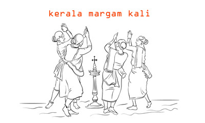 kerala people  margam kali folk dance