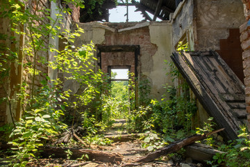 Abandoned Hotel Bellevue in Ljubljana, Capital of Slovenia