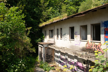 Abandoned Hotel Bellevue in Ljubljana, Capital of Slovenia