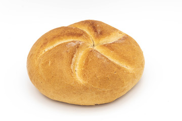 German bread isolated on white background