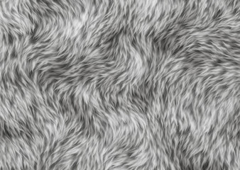 fleece soft shaggy animal skin
