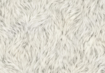 white soft fleece shaggy pelt