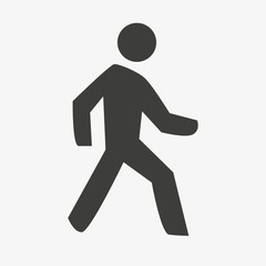 walking man icon for mobile concept and web apps icon. Transparent outline, thin line icon for website design and mobile, app development