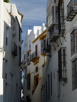 Cadiz. Arcos de la Frontera.  Beautiful town of Cadiz. Andalusia,Spain