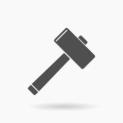 Hammer Tool Icon Vector Illustration