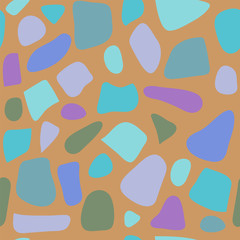 Terrazzo seamless pattern. Pattern ideal for wrapping paper, wallpaper, terrazzo flooring.