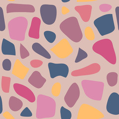 Terrazzo seamless pattern. Pattern ideal for wrapping paper, wallpaper, terrazzo flooring.